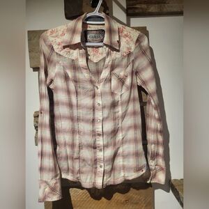 Guess Plaid Button-Up Shirt